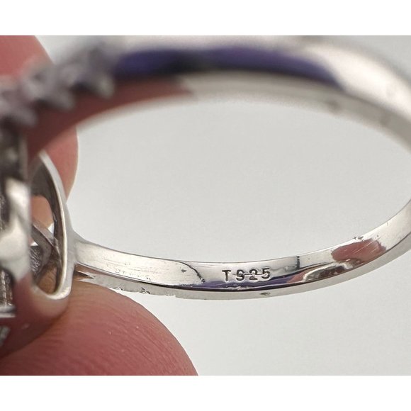 Beautiful 4.11 Ct Cushion cut Lab Grown Zulanite Ring - Sterling (.925) - Size 7 - Picture 9 of 13